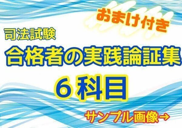 司法試験合格者の自作論証集（6科目）