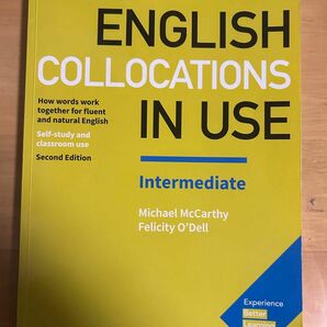 英語の教科書ENGLISH COLLOCATIONS IN USE 書き込みや下線あり