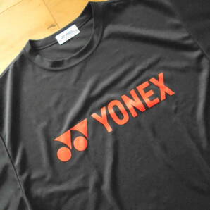 日本製 ヨネックス YONEX バドミントン ユニ 半袖ドライＴシャツ L ブラック ユニフォーム 干支 イノシシ 猪 亥の画像1