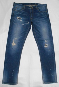 JAPAN BLUE JEANS ジャパンブルージーンズ J8717R01　SAN DIEGO　デニムジーンズ　ストレッチ　ダメージリペア加工　Lサイズ