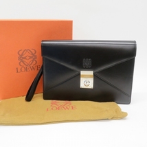 #anb ロエベ LOEWE セカンドバッグ クラッチバッグ 黒 箱付き メンズ [864738]_画像1