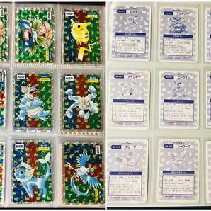 ポケモン カードダス トップサン 全150種類 フルコンプ ＋キラカード15枚＋エラーカード12枚 青色 177枚 ジャンク品 Pokemon complete setの画像2
