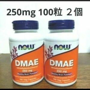 ナウフーズ　DMAE ジメチルアミノエタノール　250mg　100ベジカプセル　２個　NOW FOOD