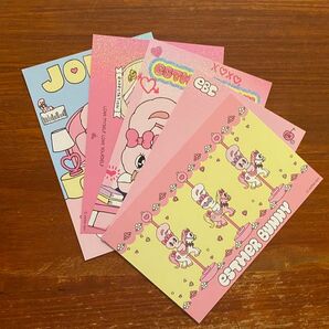 【新品】エスターバニー popup ポップアップ ノベルティポストカード ポスカ 5枚セット