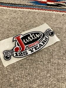 USA Vintage JustinBoots Justin badge sticker western boots kaubo- Indian Ame li Country west coastal area Surf Setagaya base 