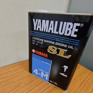 新品 未開封 YAMAHA(ヤマハ) 4サイクル(ガソリン)マリンオイルSL 10W-30 スチール缶 4Lの画像3