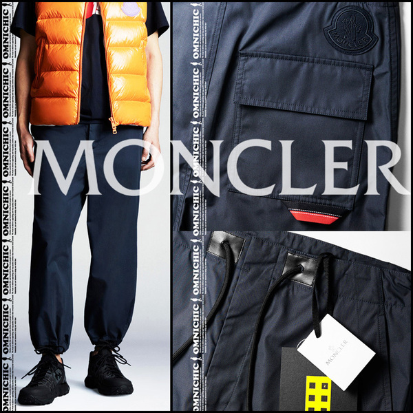 春夏/国内正規品ビックワッペン■新品【2 MONCLER GENIUS 1952 】モンクレールジーニア大活躍のネイビードローコードジョガーパンツ44/S