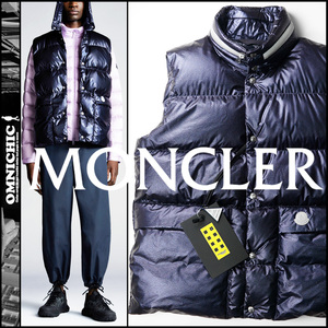 国内正規品メタリックモデル■激レア新品15.6万【2 MONCLER GENIUS 1952 】モンクレールジーニアス美しい発色IDIRナイロンダウンベスト3/XL