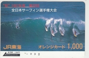 ＪＲ東海「全日本サーフィン選手権」1穴使用済み