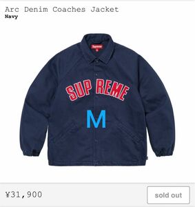 Supreme ARC Denim Coaches Jacket Navy Medium シュプリーム コーチジャケット ネイビー