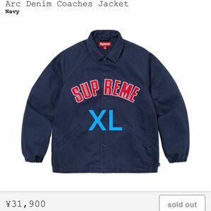 Supreme ARC Denim Coaches Jacket Navy XLarge シュプリーム コーチジャケット ネイビー