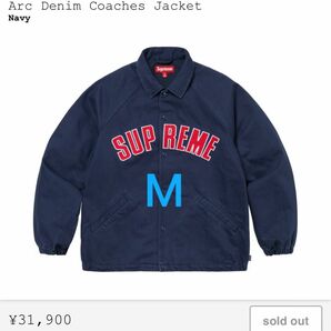 Supreme ARC Denim Coaches Jacket Navy Medium シュプリーム コーチジャケット ネイビー