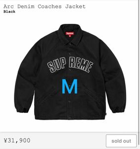 Supreme ARC Denim Coaches Jacket Black Medium シュプリーム コーチジャケット 黒