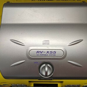 IY0966 Victor RV-X55 ACTIVE HYPER-BASS FM/AM CD カセット ポータブルシステム CD/ラジオは聴けました。 現状品 一応JUNKの画像9