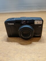 IY1143 Canon AUTOBoyS PANORAMA LENS 38-115mm 1:3.6-8.5/キャノン/コンパクトカメラ 通電フラッシュのみ確認 現状品 JUNK_画像1