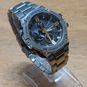 IY1244 CASIO G-SHOCK GST-B100 STEEL タフソーラースチールG 電波時計 Bluetooth搭載/カシオ 動作品 現状品 送料無料の画像2