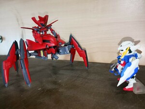 ガンダムコンバージ　エクシア　&　フルスクラッチ、アグリッサ+ミキシング、イナクト　アリーアル・サーシェス　