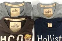 【USED】HOLLISTER S/S T-SHIRTS Ssize 4pc California ホリスター Tシャツ ビンテージ加工 刺繍 ワッペン アップリケ_画像6
