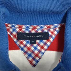 【USED】TOMMY HILFIGER S/S POLO SHIRT トミー・ヒルフィガー 鹿の子 半袖 ポロシャツ ボーダー Mサイズの画像7