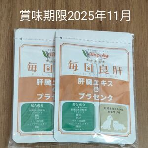 ウィズペティ 犬猫兼用サプリメント 毎日良肝 肝臓エキス＆プラセンタ ミルク味粉末 1袋60杯入 2袋セット