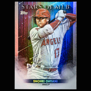 大谷翔平 2022 Topps Series One インサートカード レインボーフォイル No.SMLB-24