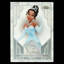 ディズニー プリンセスと魔法のキス ティアナ 2023 Topps Chrome Disney 100 ベースカード No.4 Princess Tiana_画像1