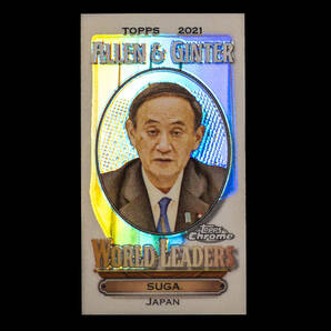 菅義偉 第99代内閣総理大臣 2021 Topps Allen & Ginter ミニリフラクターカード No.MWL-8 Mini Refractor 菅総理大臣の画像1