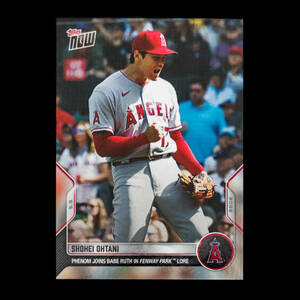 大谷翔平 2022 Topps Now 2022年5月5日 ベーブルース以来103年ぶりのフェンウェイパークでの二刀流出場 カード No.128