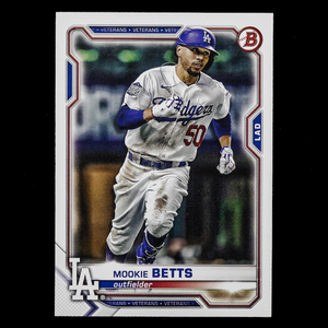 ムーキー・ベッツ 2021 Topps Bowman ベースカード No.61 Mookie Betts