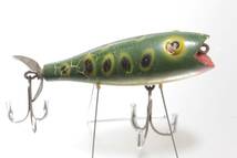 出品翌日終了 希少 Florida Fishing Tackle Barracuda Bland Bulge Eye Frog バラクーダ バルジアイ フロッグ シェイクスピア ヘドン_画像3