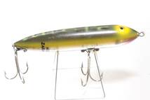 出品当日終了 希少カラー 50s オールド ヘドン ザラスプーク 1st BF シルバースケール Heddon Zara Spook レーベル ホッパーストッパー _画像4