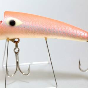 出品当日終了 オールド ヘドン ヘッドプラグ DPK グローカラー #8800 5/8oz Heddon Hedd Plug レーベル ホッパーストッパー シェイクスピアの画像3