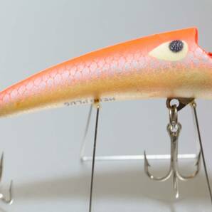 出品当日終了 オールド ヘドン ヘッドプラグ DPK グローカラー #8800 5/8oz Heddon Hedd Plug レーベル ホッパーストッパー シェイクスピアの画像4