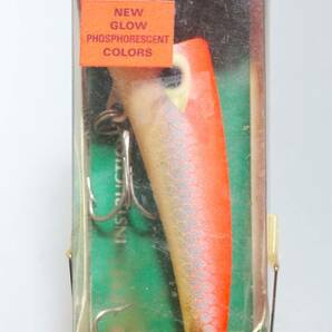 出品当日終了 オールド ヘドン ヘッドプラグ DPK グローカラー #8800 5/8oz Heddon Hedd Plug レーベル ホッパーストッパー シェイクスピアの画像1