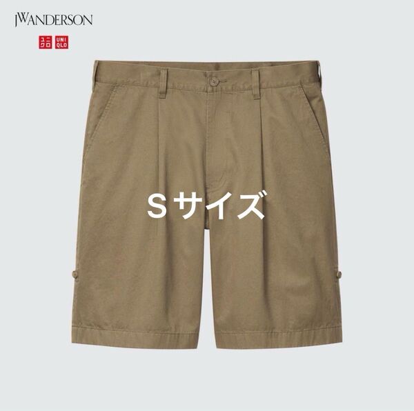 ユニクロ JWA 22SS ロールアップショーツ カーキ Sサイズ jw anderson UNIQLO