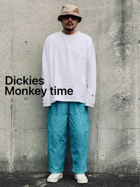【Dickies】＜Dickies × monkey time＞ TWILL DOUBLE KNEE WIDE PANTS/パンツ