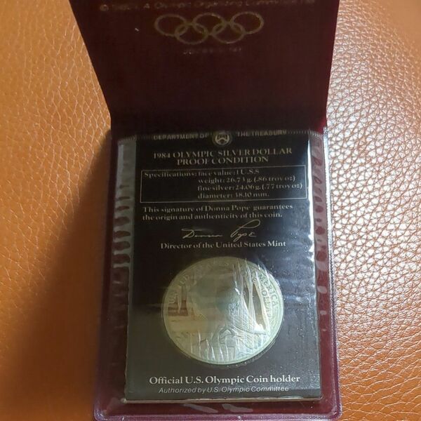 （1984年）ロサンゼルスオリンピック記念1ドル大型銀貨