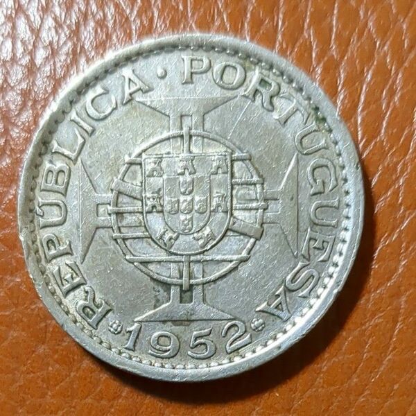 （1952年）ポルトガル領　マカオ　5パタカ銀貨