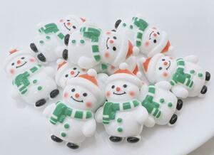  Christmas ⑩ snow ... green deco parts plastic parts Christmas parts winter 