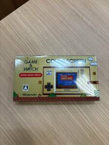 【RSA-2337】【1円～】任天堂 ニンテンドー SM-35 COLOR SCREEN GAME＆WATCH スーパーマリオ 箱付き 美品 現状品 保管品