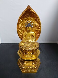 24042415 阿弥陀如来像 仏教美術 仏像 木彫り 仏具