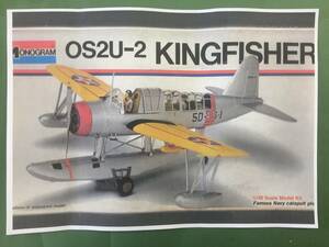 * Bandai * monogram 1/48*OS2U-2 King Fischer * box less .