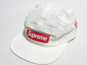 [ap2 HN8656] Supreme シュプリーム 17SS Tonal Seersucker Camp Cap ホワイト FREE シアサッカー キャンプ キャップ 