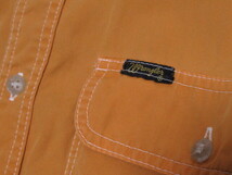 [ap2 NN8684] 【90s】 Wrangler ラングラー ワークシャツ size L マスタード 長袖 シャツ ヴィンテージ 90年代_画像4