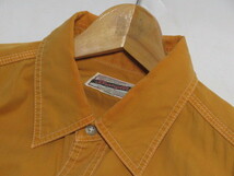 [ap2 NN8684] 【90s】 Wrangler ラングラー ワークシャツ size L マスタード 長袖 シャツ ヴィンテージ 90年代_画像3