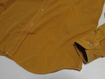 [ap2 NN8684] 【90s】 Wrangler ラングラー ワークシャツ size L マスタード 長袖 シャツ ヴィンテージ 90年代_画像6