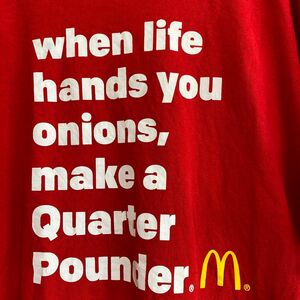 マクドナルド McDonald 企業 ビッグロゴTシャツ オーバーサイズ