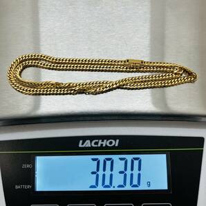 【金高騰中】＊ユニセックス＊K18YG 喜平 6面ダブル ネックレス 約50cm 約30.3ｇ イエローゴールド 中留シングルストッパー付Sバックル金具の画像9