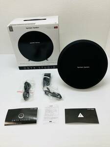 【未使用】＊出品撮影のため開封品＊Harman Kardon ハーマンカードン ONYX STUDIO4 Bluetooth ワイヤレス ポータブル スピーカー ブラック