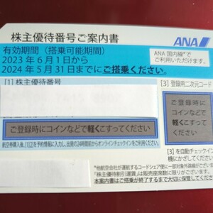 ANA stockholder complimentary ticket 